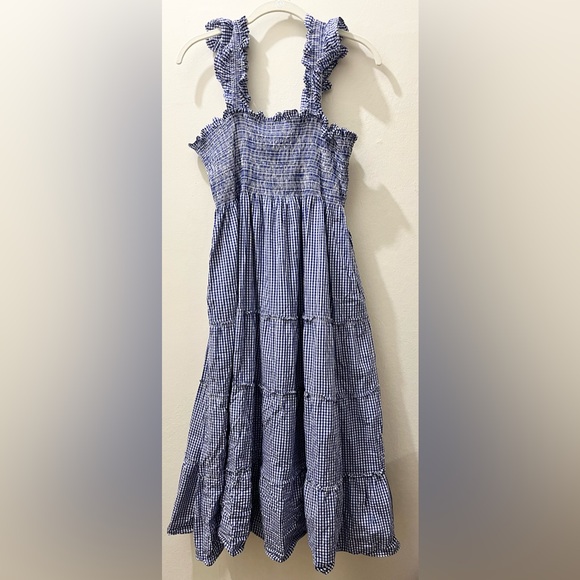 Hill House Ellie Nap Dress in Blue Gingham, Size L - Picture 4 of 13